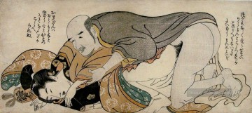 Nacktheit Werke - Männerpaar 1802 Kitagawa Utamaro Sexuell